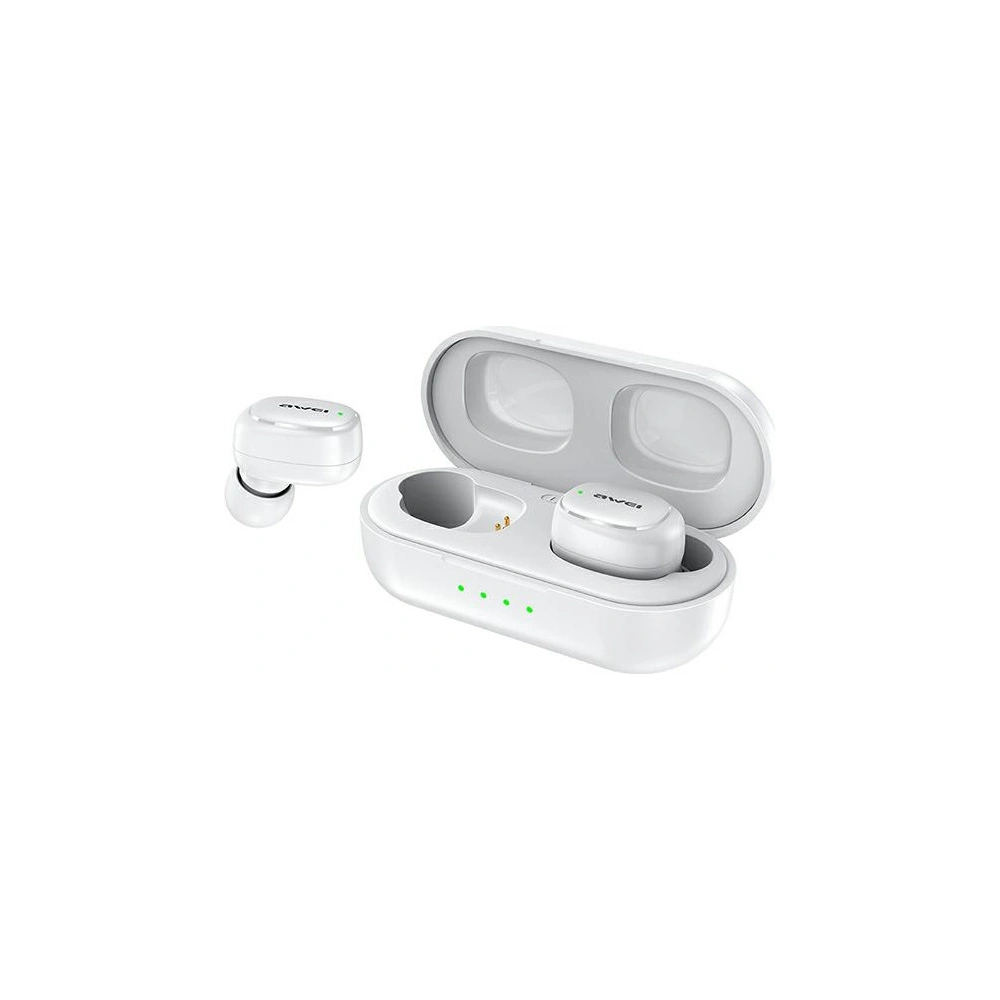 Hurtownia GSM - Sluchátka TWS AWEI T13 Bluetooth 5.1 + dokovací stanice bílá/white - AWEI106WHT - {ean13} - Hurt
