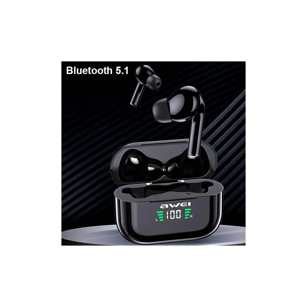 Hurtownia GSM - Sluchátka TWS AWEI T29P Bluetooth 5.1 + dockovací stanice černá/black - AWEI107BLK - {ean13} - Hurt