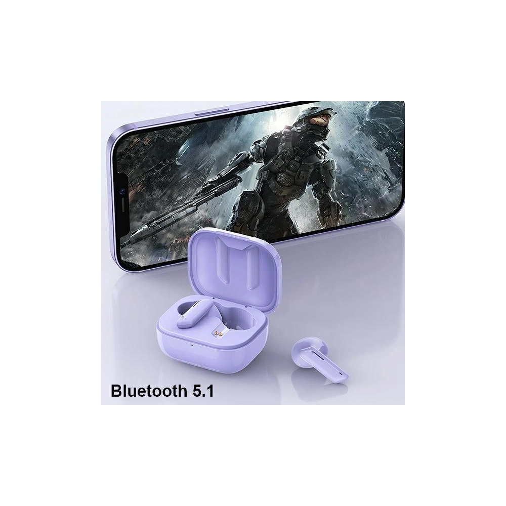 Hurtownia GSM - Sluchátka TWS AWEI T36 Bluetooth 5.1 + dokovací stanice fialová/purple - AWEI108PRP - {ean13} - Hurt
