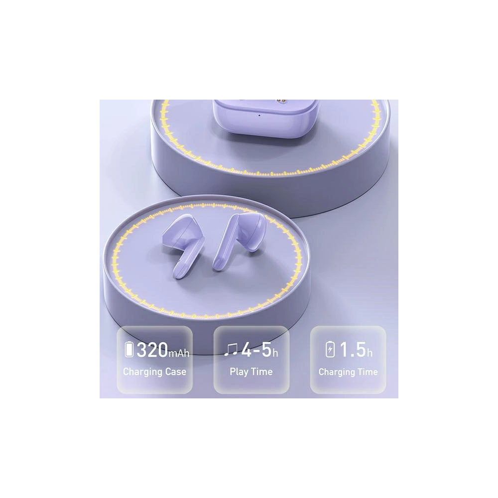 Hurtownia GSM - Sluchátka TWS AWEI T36 Bluetooth 5.1 + dokovací stanice fialová/purple - AWEI108PRP - {ean13} - Hurt