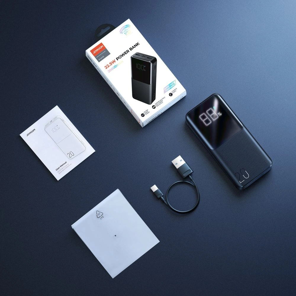 Hurtownia GSM - Powerbank Joyroom JR-QP192 22.5W 20000mah Černá - JYR092BLK - {ean13} - Hurt