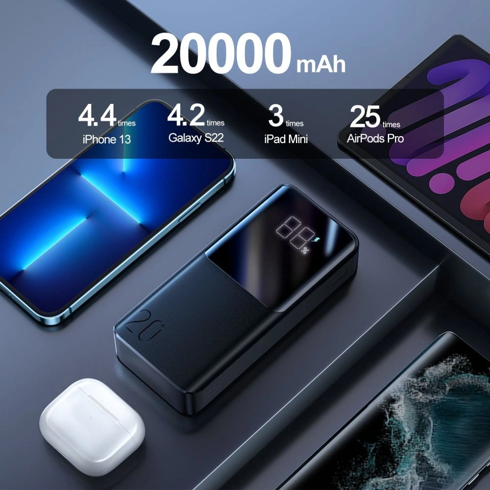 Hurtownia GSM - Powerbank Joyroom JR-QP192 22.5W 20000mah Černá - JYR092BLK - {ean13} - Hurt