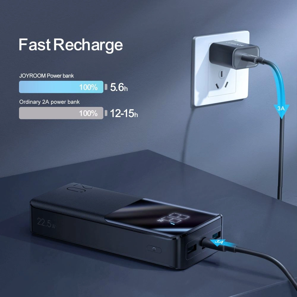 Hurtownia GSM - Powerbank Joyroom JR-QP192 22.5W 20000mah Černá - JYR092BLK - {ean13} - Hurt