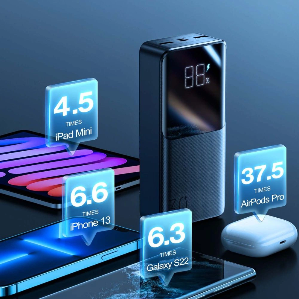 Hurtownia GSM - Powerbanka joyroom JR-QP193 22.5W 30000mAh Černá - JYR093BLK - {ean13} - Hurt