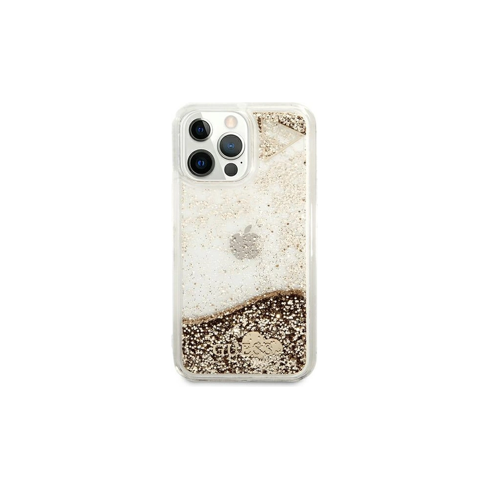 Hurtownia GSM - Etui Guess GUOHCP13XGLHFLGO Apple iPhone 13 Pro Max gold/złoty hardcase Glitter Charms - GUE1728GLD - {ean13} - Hurt