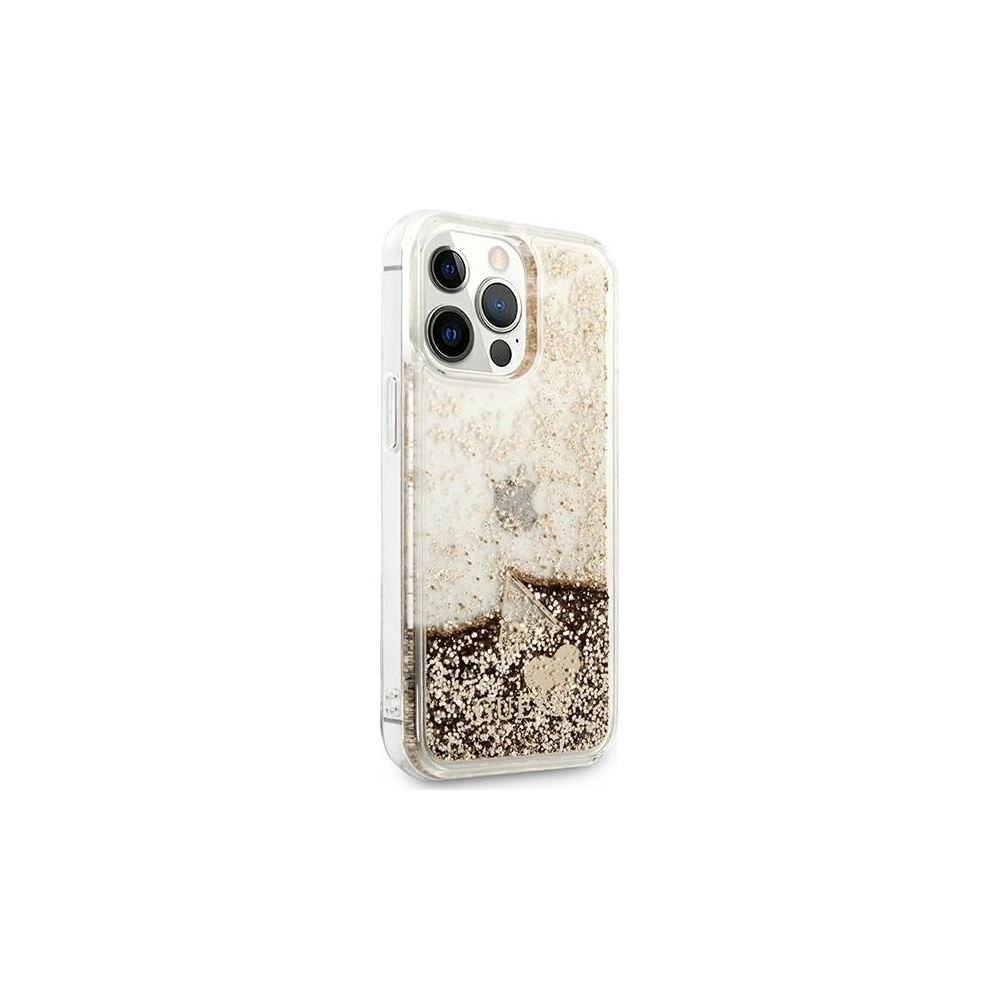 Hurtownia GSM - Etui Guess GUOHCP13XGLHFLGO Apple iPhone 13 Pro Max gold/złoty hardcase Glitter Charms - GUE1728GLD - {ean13} - Hurt