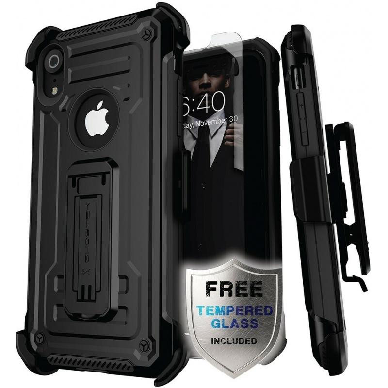 Ghostek Distributor - 811663032044 - GHO116BLK - Ghostek Iron Armor 2 iPhone XR 6.1 Black + Screen Protector - B2B homescreen