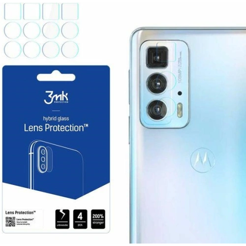 Szkło hybrydowe na obiektyw aparatu 3MK Lens Protection Motorola Edge 20 [4 PACK]