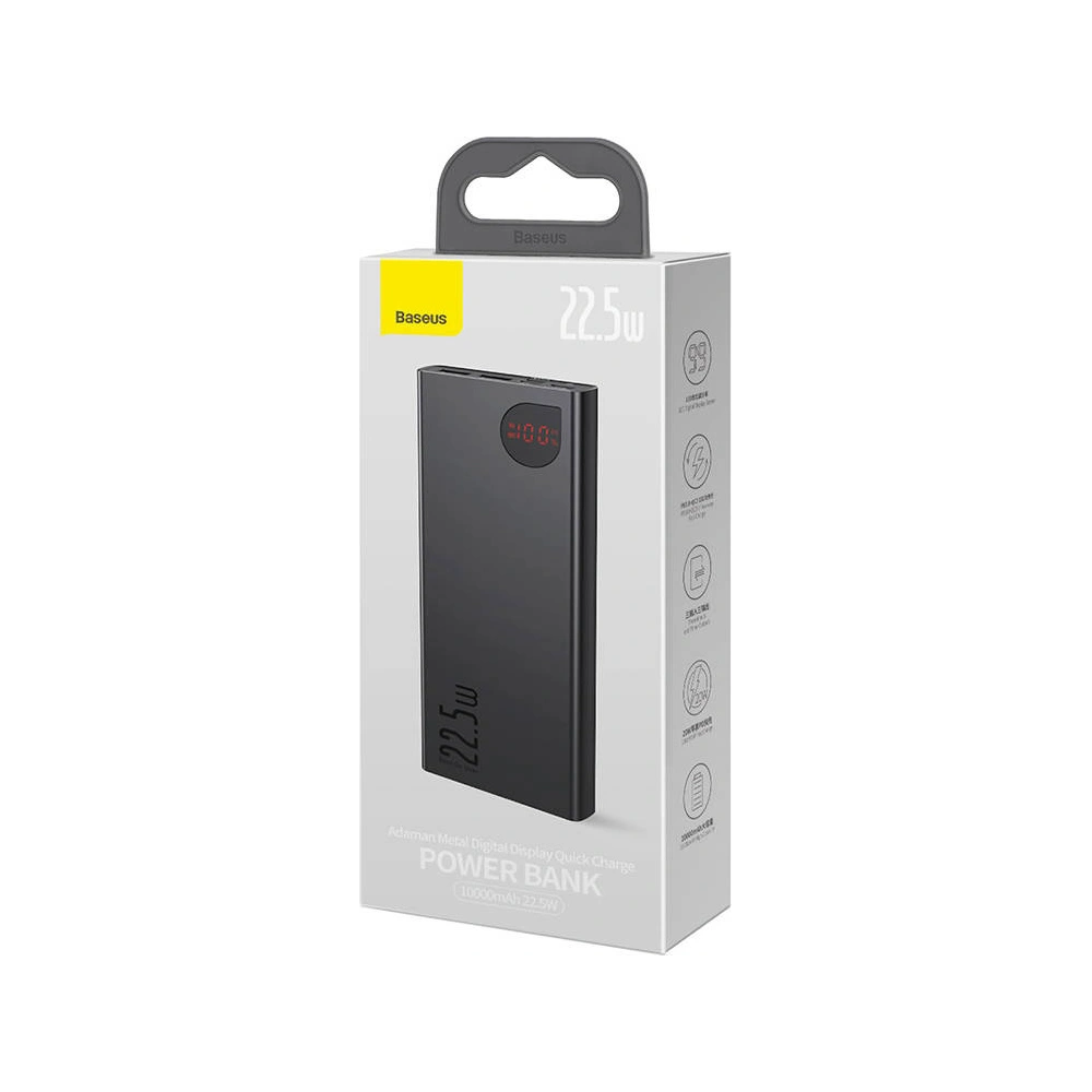 Hurtownia GSM - Powerbanka Baseus Adaman Metal, 10000mAh, 22.5W (černá) - BSU3245BLK - {ean13} - Hurt