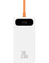 Powerbank Baseus Block 10000mAh, 20W + kabel Lightning (biały)