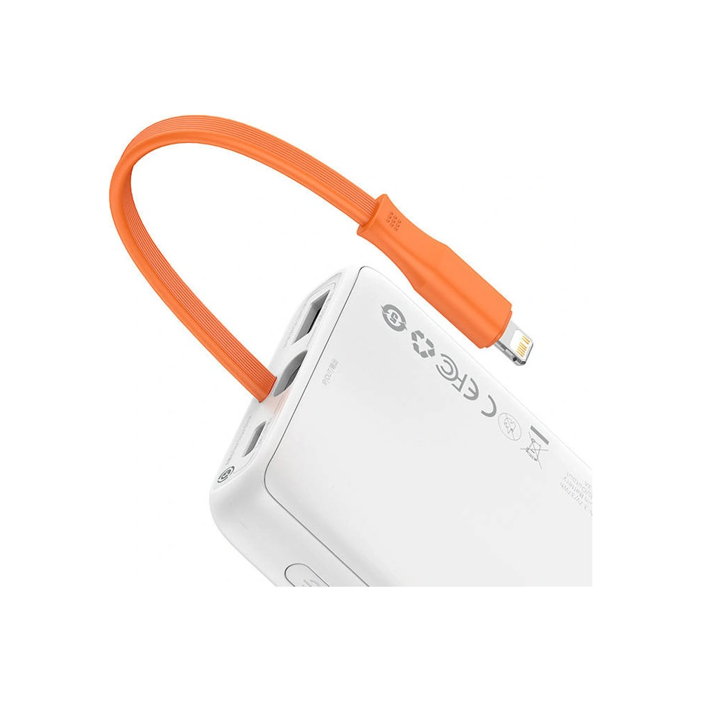 Hurtownia GSM - Powerbank Baseus Block 10000mAh, 20W + kabel Lightning (bílý) - BSU3246WHT - {ean13} - Hurt