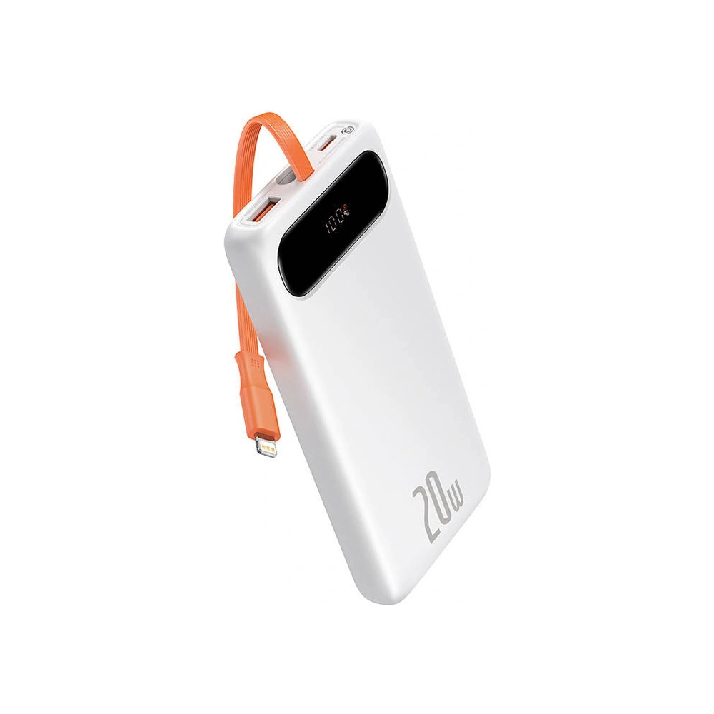 Hurtownia GSM - Powerbank Baseus Block 10000mAh, 20W + kabel Lightning (bílý) - BSU3246WHT - {ean13} - Hurt