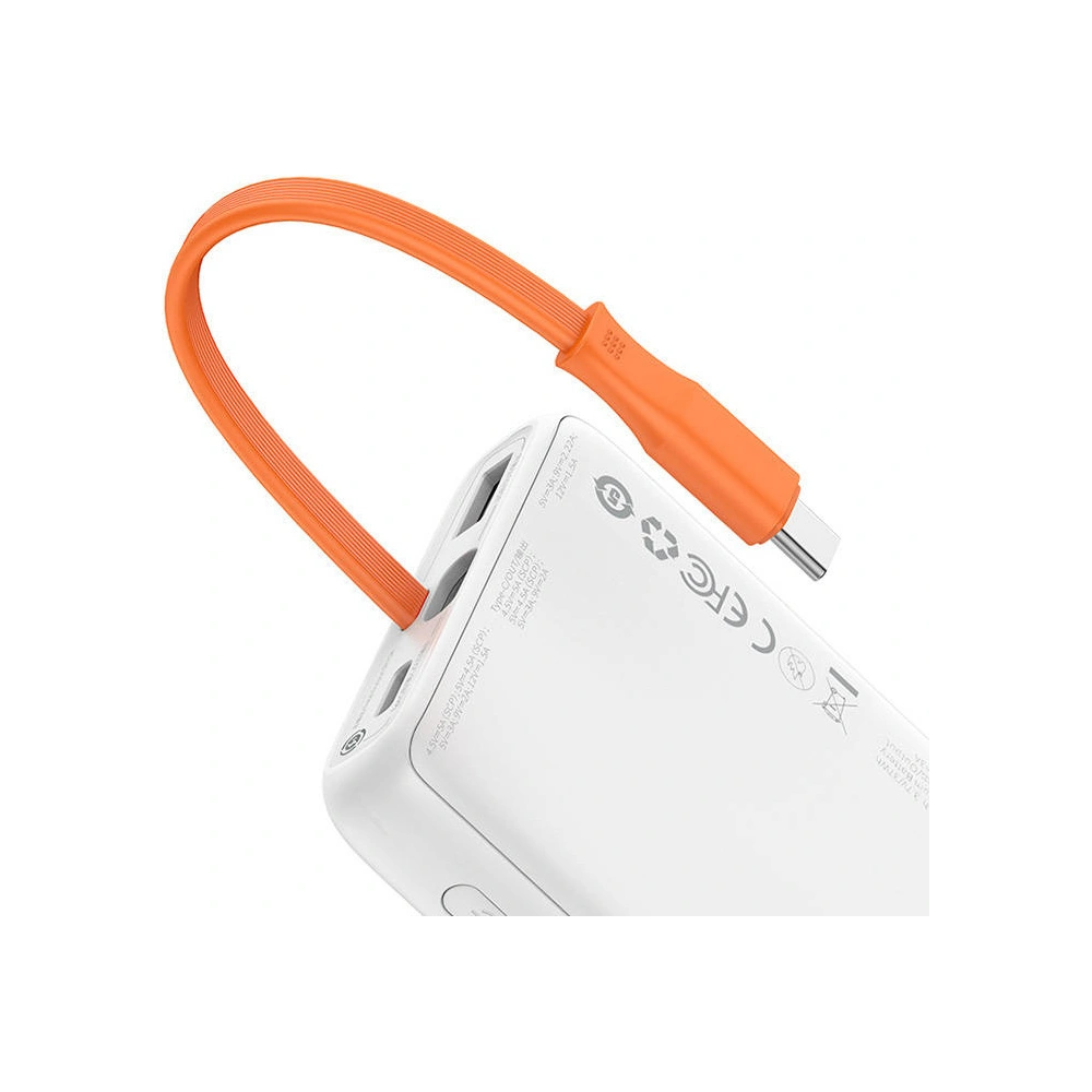 Hurtownia GSM - Powerbank Baseus Block 10000mAh, 22.5W + kabel USB-C (bílý) - BSU3247WHT - {ean13} - Hurt
