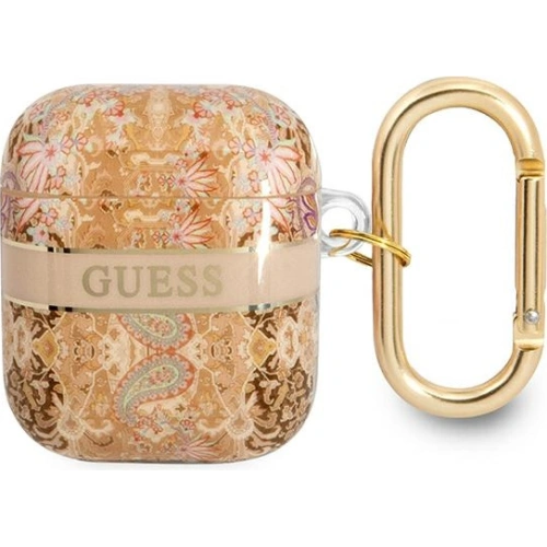 Etui Guess GUA2HHFLD Apple AirPods złoty/gold Paisley Strap Collection