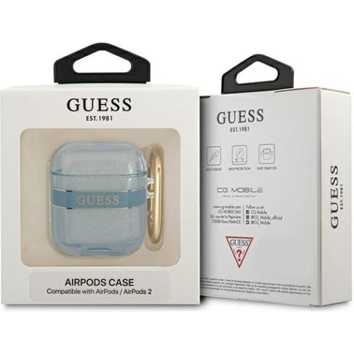 Etui Guess GUA2HHTSB Apple AirPods niebieski/blue Strap Collection