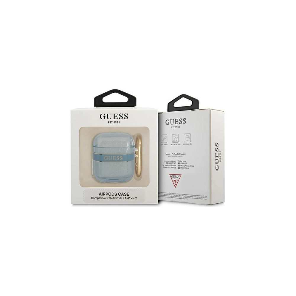 Hurtownia GSM - Etui Guess GUA2HHTSB Apple AirPods niebieski/blue Strap Collection - GUE1730BLU - {ean13} - Hurt