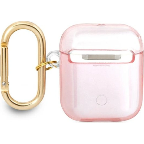 Etui Guess GUA2HHTSP Apple AirPods różowy/pink Strap Collection