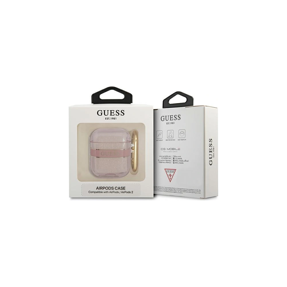 Hurtownia GSM - Etui Guess GUA2HHTSP Apple AirPods růžový/pink Strap Collection - GUE1732PNK - {ean13} - Hurt