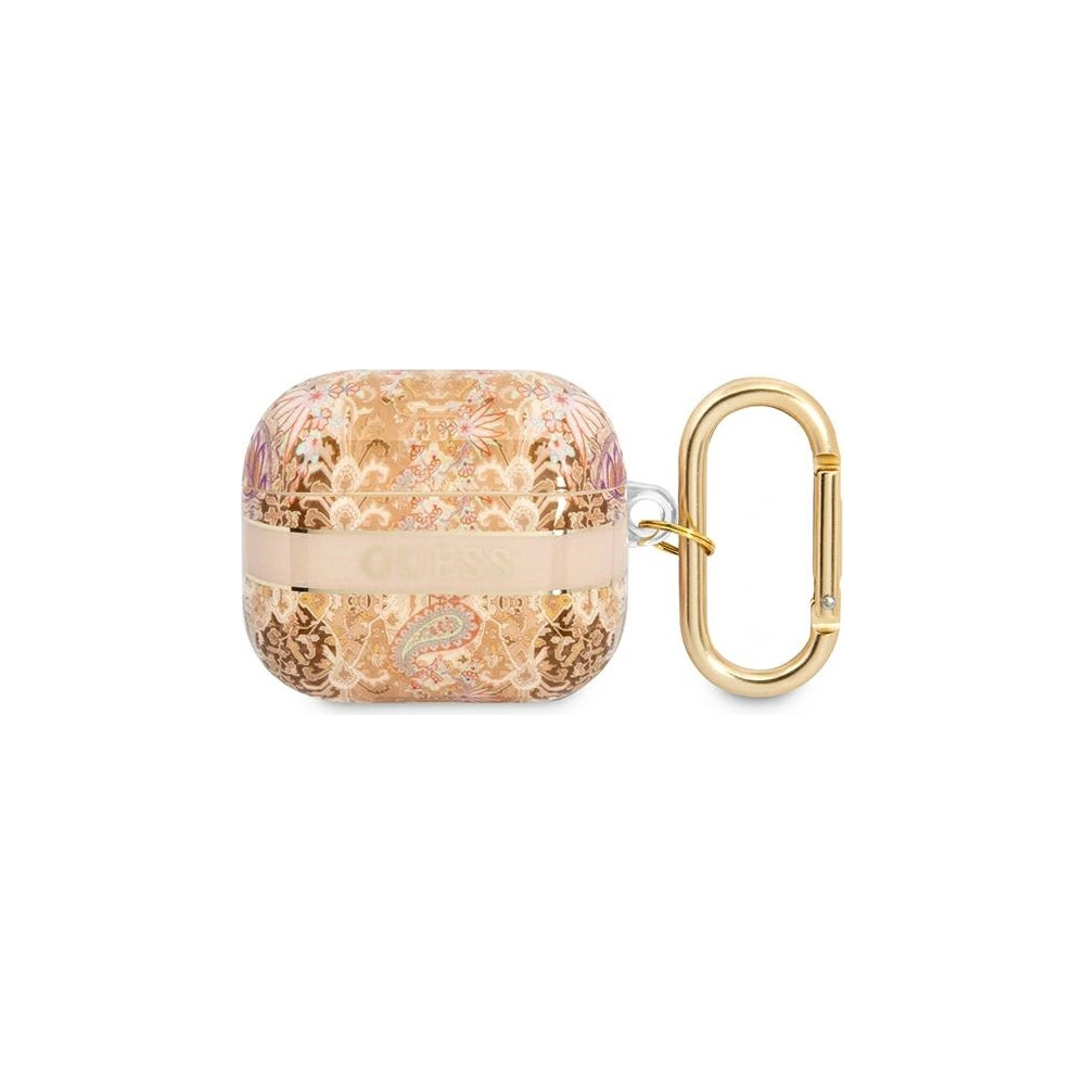 Hurtownia GSM - Etui Guess GUA3HHFLD Apple AirPods 3 zlatý/gold Paisley Strap Collection - GUE1733GLD - {ean13} - Hurt