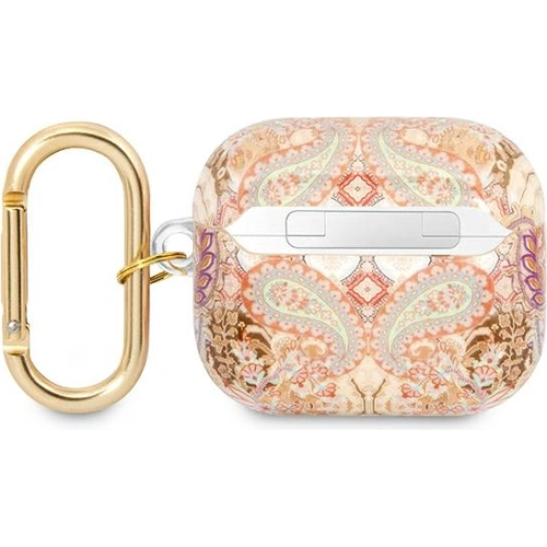 Etui Guess GUA3HHFLD Apple AirPods 3 złoty/gold Paisley Strap Collection