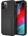 Case Mercedes AMG AMHCP12MDEBK Apple iPhone 12/12 Pro schwarz/hardcase Leder & Carbon Rote Nähte