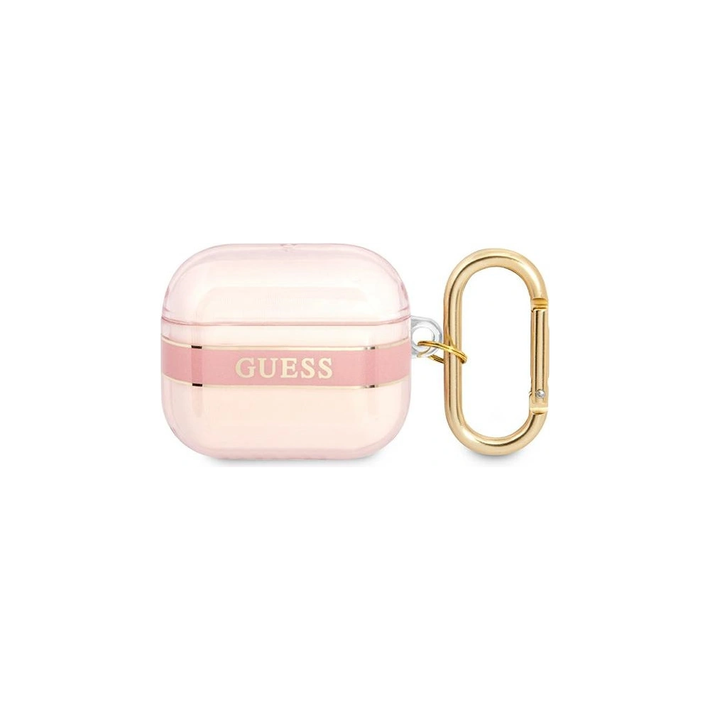 Hurtownia GSM - Case Guess GUA3HHTSP Apple AirPods 3 rosa/pink Strap Collection - GUE1735PNK - {ean13} - Hurt