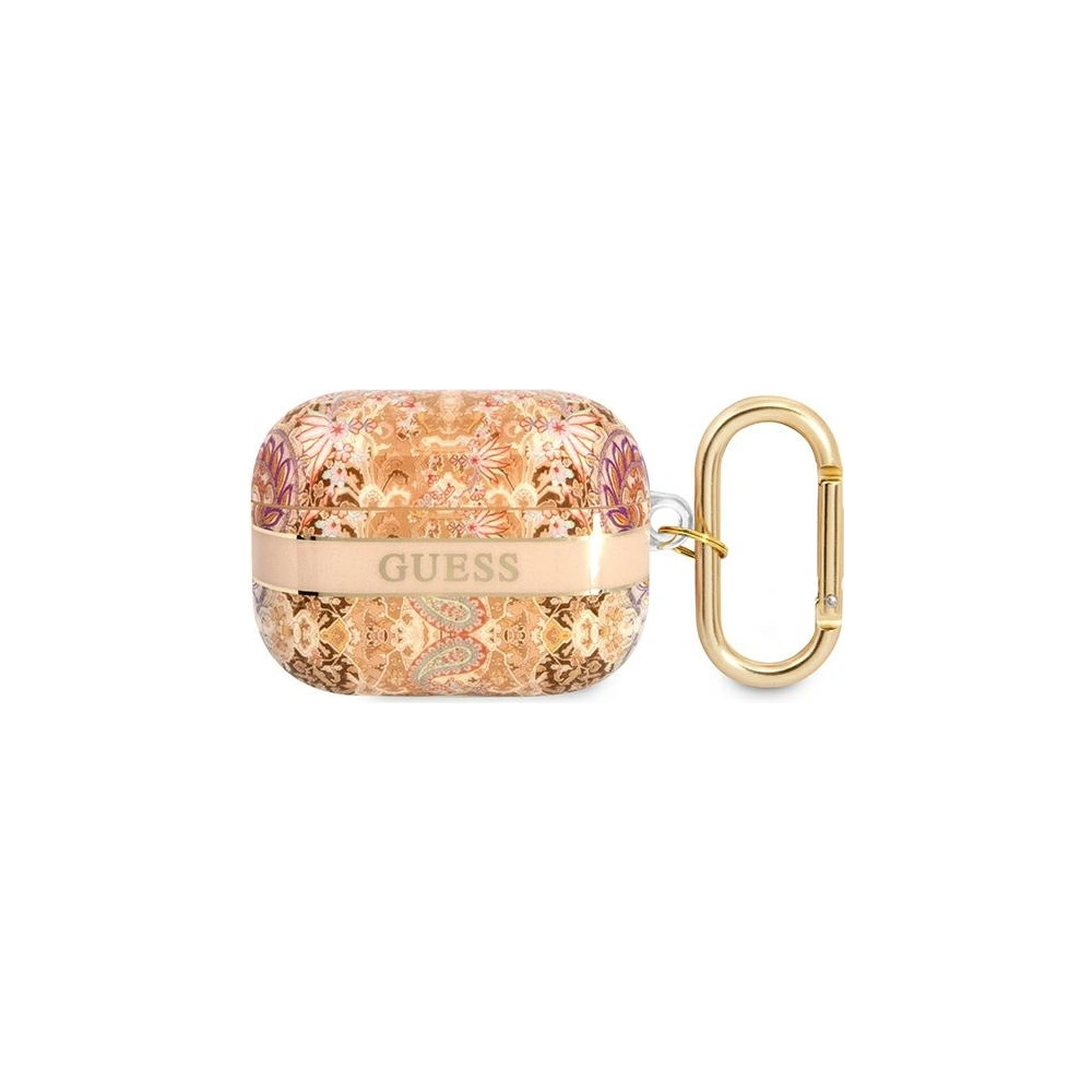 Hurtownia GSM - Etui Guess GUAPHHFLD Apple AirPods Pro zlatý/gold Paisley Strap Collection - GUE1736GLD - {ean13} - Hurt
