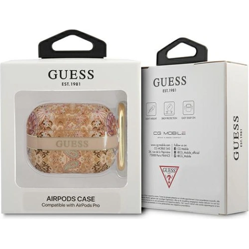 Etui Guess GUAPHHFLD Apple AirPods Pro złoty/gold Paisley Strap Collection