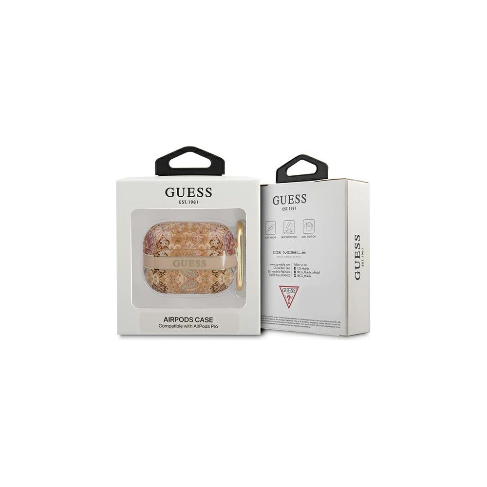 Hurtownia GSM - Etui Guess GUAPHHFLD Apple AirPods Pro zlatý/gold Paisley Strap Collection - GUE1736GLD - {ean13} - Hurt