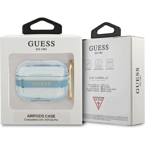 Etui Guess GUAPHHTSB Apple AirPods Pro niebieski/blue Strap Collection