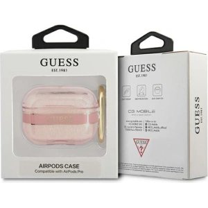 Etui Guess GUAPHHTSP Apple AirPods Pro różowy/pink Strap Collection