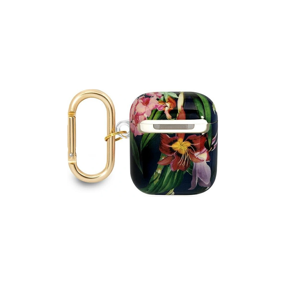Hurtownia GSM - Etui Guess GUA2HHFLB Apple AirPods niebieski/blue Flower Strap Collection - GUE1742BLU - {ean13} - Hurt