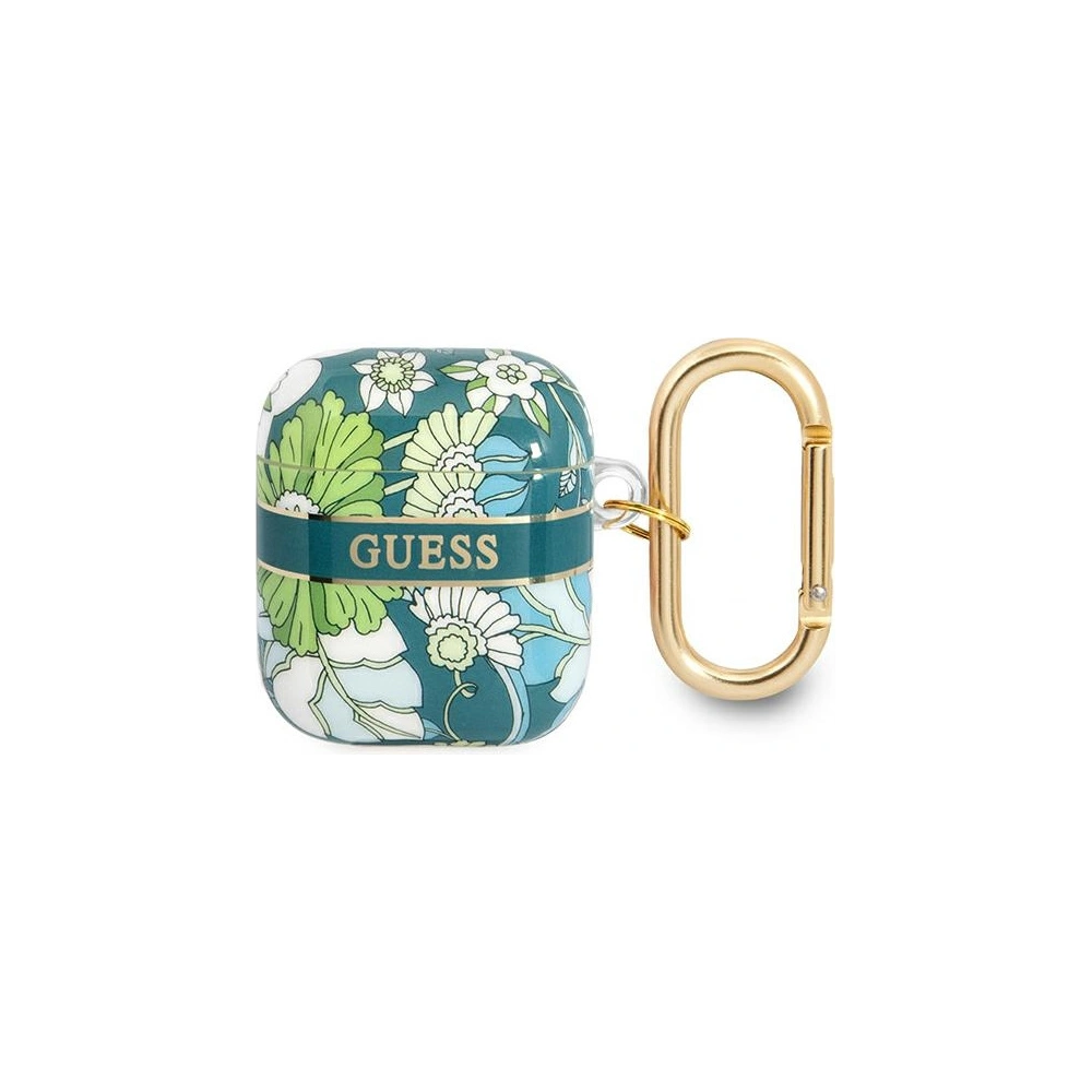 Hurtownia GSM - Etui Guess GUA2HHFLN Apple AirPods zelený/green Flower Strap Collection - GUE1743GRN - {ean13} - Hurt