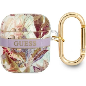 Hurtownia GSM - Etui Guess GUA2HHFLU Apple AirPods fialový/purple Flower Strap Collection - GUE1744PRP - {ean13} - Hurt