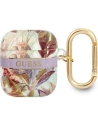Etui Guess GUA2HHFLU Apple AirPods fialový/purple Flower Strap Collection