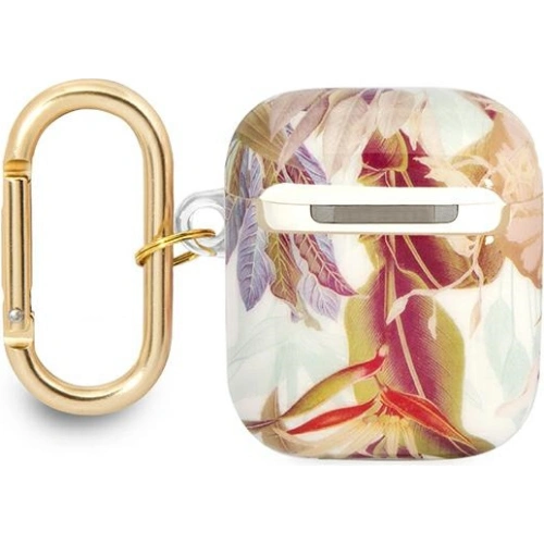 Etui Guess GUA2HHFLU Apple AirPods fioletowy/purple Flower Strap Collection