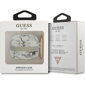 Hurtownia GSM - Etui Guess GUA3HCHMAG Apple AirPods 3 szary/grey Marble Strap Collection - GUE1746GRY - {ean13} - Hurt