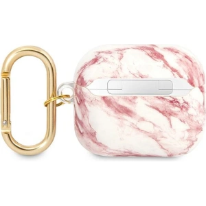 Hurtownia GSM - Etui Guess GUA3HCHMAP Apple AirPods 3 różowy/pink Marble Strap Collection - GUE1747PNK - {ean13} - Hurt
