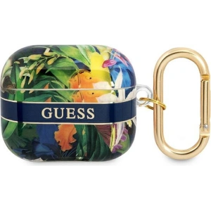 Hurtownia GSM - Etui Guess GUA3HHFLB Apple AirPods 3 niebieski/blue Flower Strap Collection - GUE1748BLU - {ean13} - Hurt