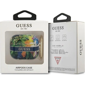 Hurtownia GSM - Etui Guess GUA3HHFLB Apple AirPods 3 niebieski/blue Flower Strap Collection - GUE1748BLU - {ean13} - Hurt