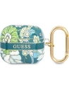 Etui Guess GUA3HHFLN Apple AirPods 3 zielony/green Flower Strap Collection