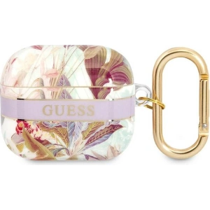 Hurtownia GSM - Etui Guess GUA3HHFLU Apple AirPods 3 fioletowy/purple Flower Strap Collection - GUE1750PRP - {ean13} - Hurt