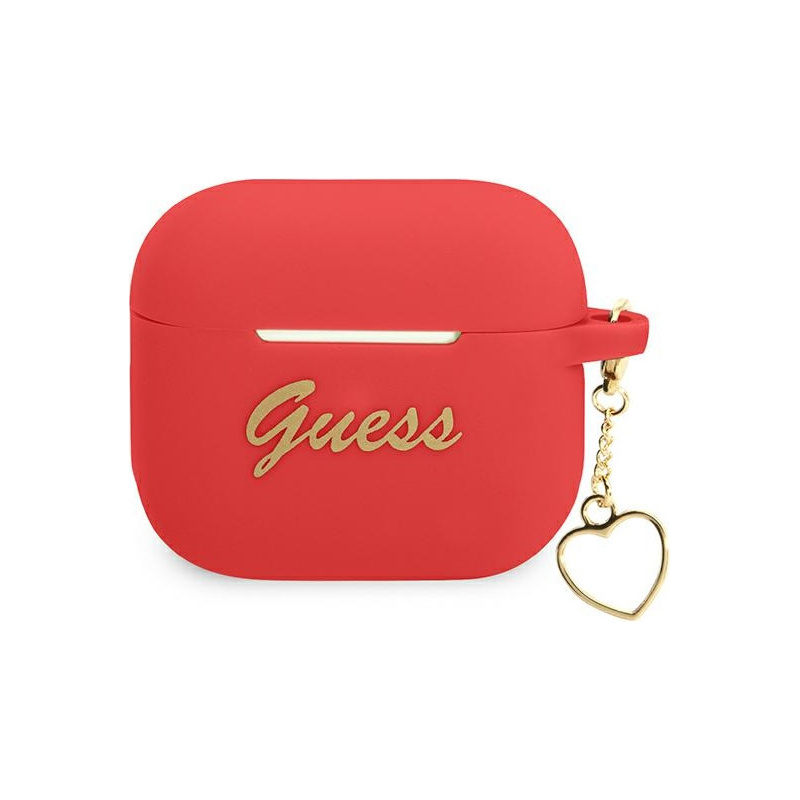 Guess Distributor - 3666339039110 - GUE1752RED - Guess GUA3LSCHSR Apple AirPods 3 red Silicone Charm Heart Collection - B2B homescreen