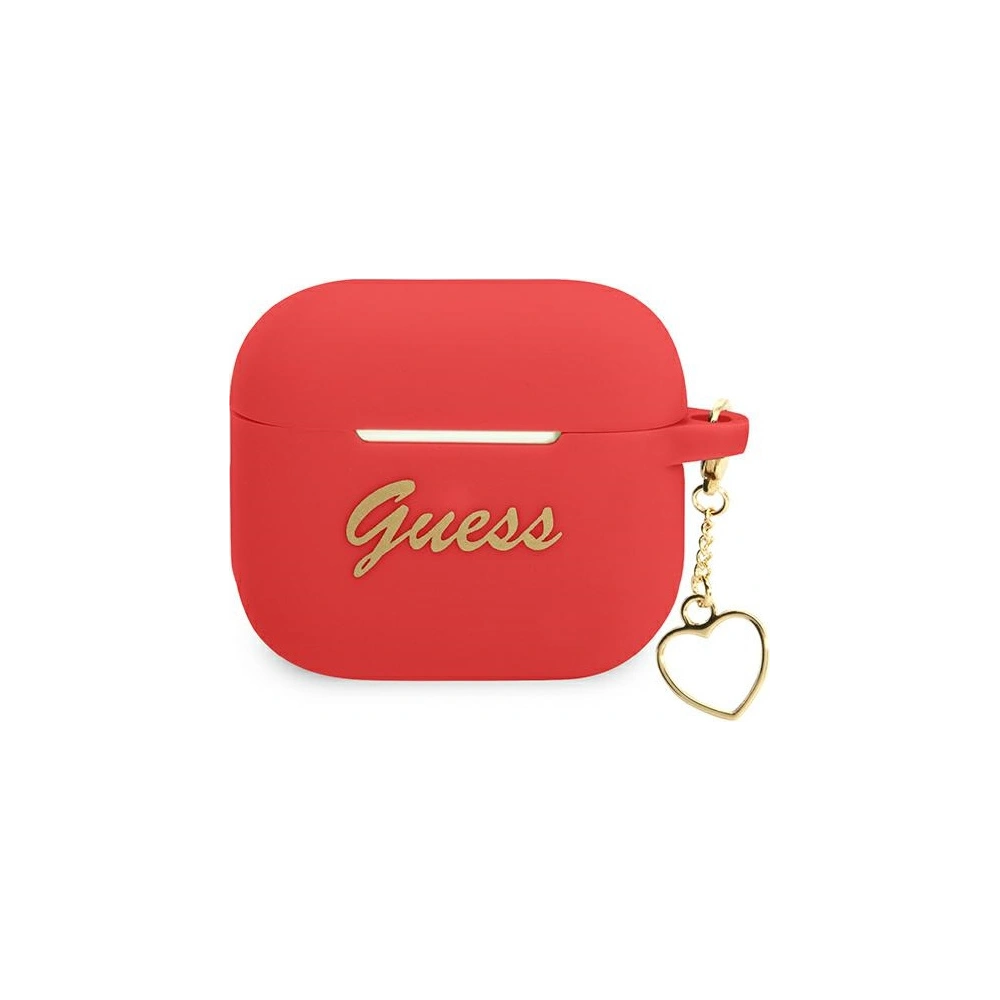 Hurtownia GSM - Etui Guess GUA3LSCHSR Apple AirPods 3 červený/red silikonový přívěsek srdce kolekce - GUE1752RED - {ean13} - Hurt