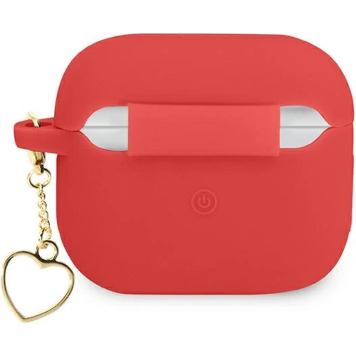 Etui Guess GUA3LSCHSR Apple AirPods 3 czerwony/red Silicone Charm Heart Collection
