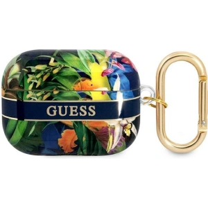 Hurtownia GSM - Etui Guess GUAPHHFLB Apple AirPods Pro niebieski/blue Flower Strap Collection - GUE1755BLU - {ean13} - Hurt