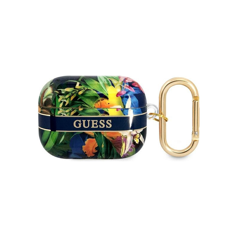 Guess Distributor - 3666339047283 - GUE1755BLU - Guess GUAPHHFLB Apple AirPods Pro blue Flower Strap Collection - B2B homescreen