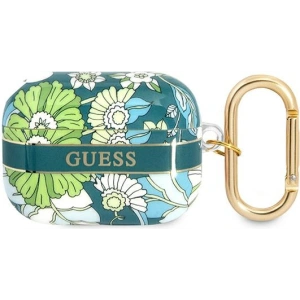 Hurtownia GSM - Etui Guess GUAPHHFLN Apple AirPods Pro zielony/green Flower Strap Collection - GUE1756GRN - {ean13} - Hurt