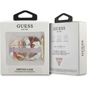 Etui Guess GUAPHHFLU Apple AirPods Pro fioletowy/purple Flower Strap Collection