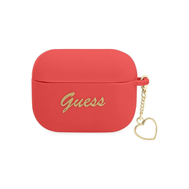 Hurtownia Guess - 3666339039103 - GUE1758RED - Etui Guess GUAPLSCHSR Apple AirPods 3 czerwony/red Silicone Charm Heart Collection - B2B homescreen